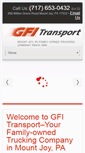 Mobile Screenshot of gfitransport.com